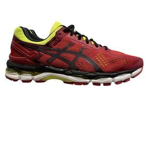 Asics Gel Kayano 22 Red Pepper Black Flash Yellow Shoes T547N-2490 Size 10